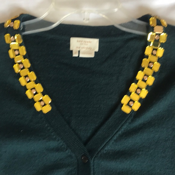 Kate Spade New York ♠️ bejeweled cardigan - Picture 5 of 9